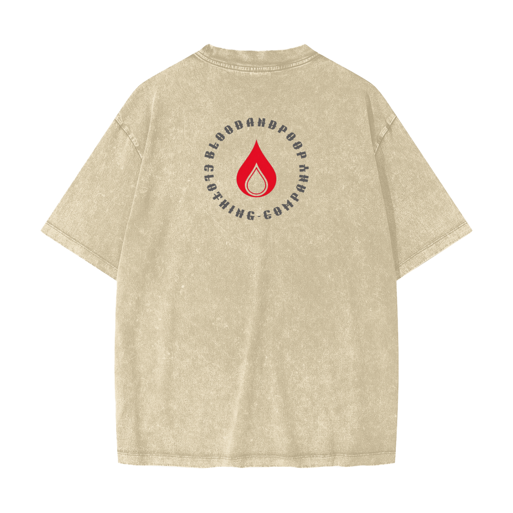 "Finger Guns Black" Heavyweight Snow Washed T-Shirt